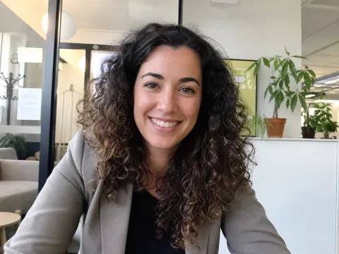 Carol on a video call